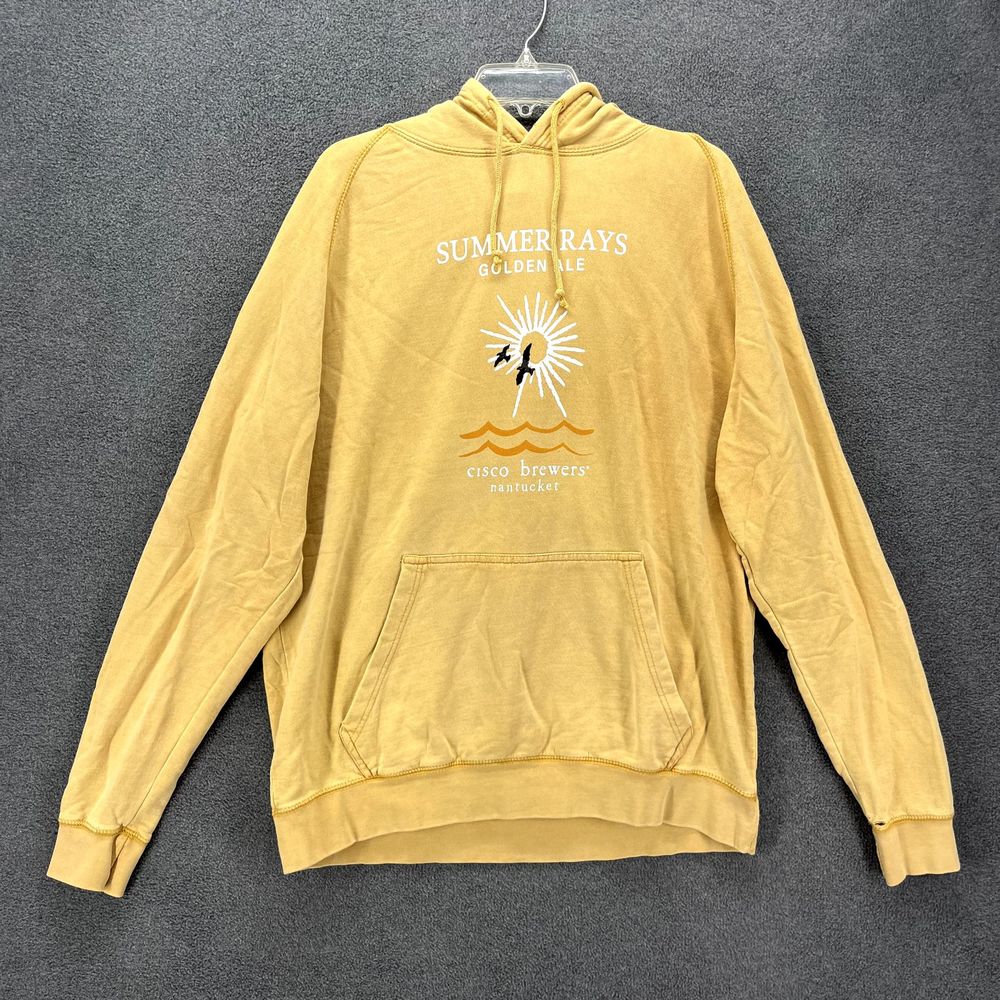 Lane Seven Hoodie Adult XL Mustard‎ Yellow Oversized Thick Heavy Golden Ale